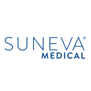 Suneva Medical logo, representing past sales, clinical training, and industry expertise by Heddy’s founders in medical aesthetics.
