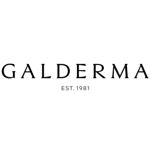 Galderma logo, representing past sales and clinical training experience by Heddy’s founders in the medical aesthetics industry.