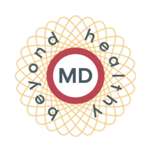 Beyond Healthy MD logo – practice launch, training, and consulting by Heddy