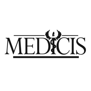 Medicis logo, representing past sales and clinical training experience by Heddy’s founders in the medical aesthetics industry.