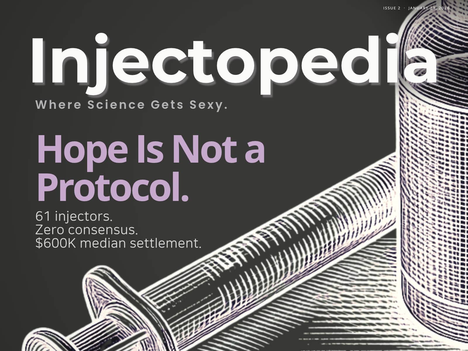 Hope is not a protocol. Issue 2 of Injectopedia examines vascular occlusion preparedness across 61 injectors.