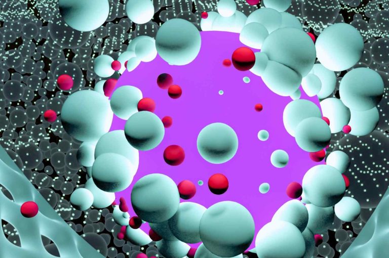 Illustration of hyaluronidase enzyme diffusion limited by a dense cross-linked hyaluronic acid filler matrix, showing restricted penetration and incomplete dissolution